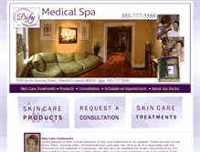 Tablet Screenshot of defymedicalspa.com